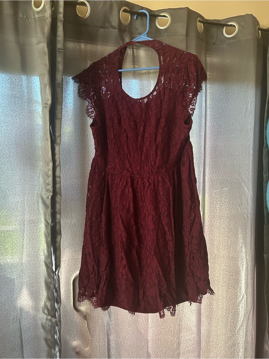 torrid Dresses & Skirts - torrid Burgundy Lace Mini Dress